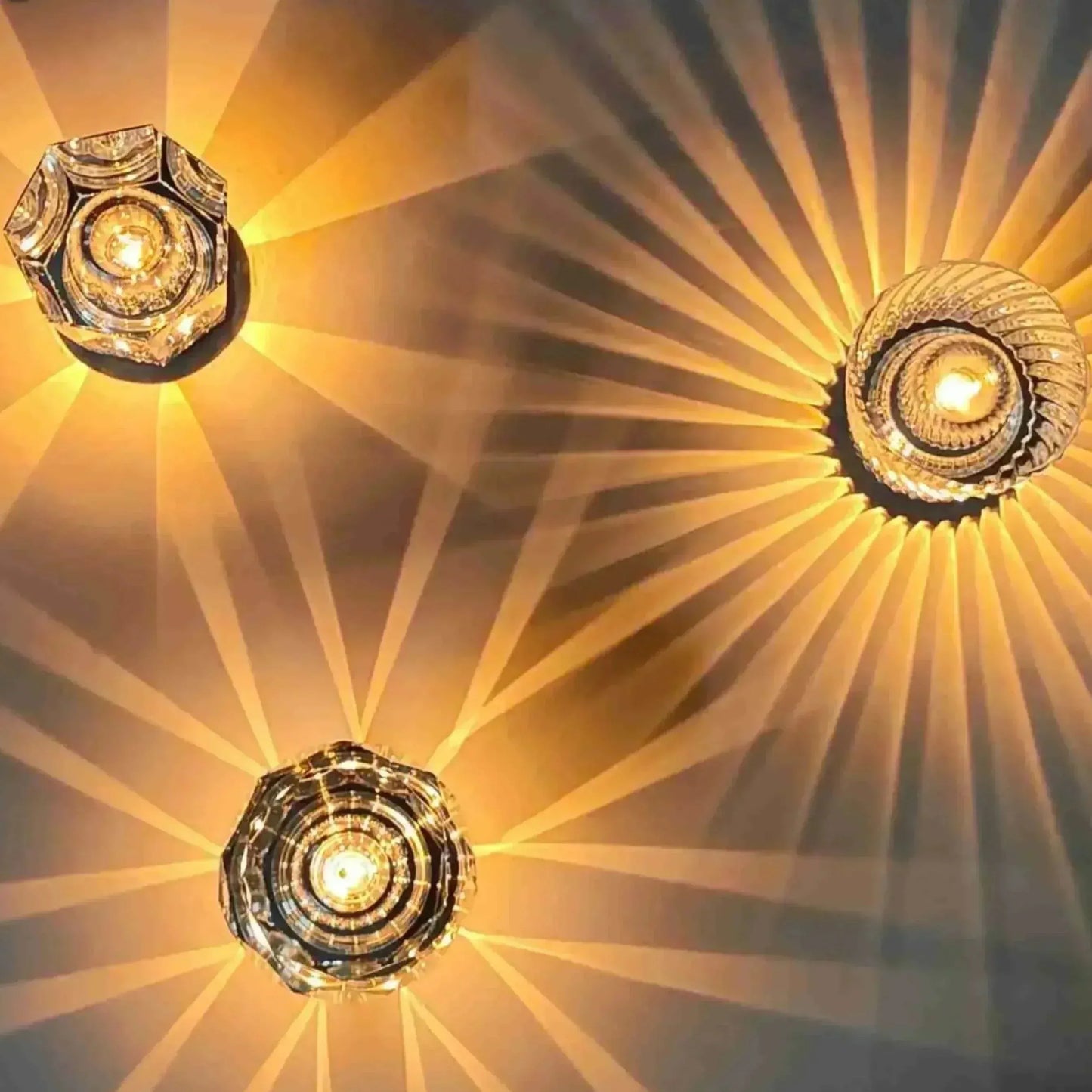 Norvo | Lampe - Luksus Diamant Krystall LED Oppladbar Bordlampe