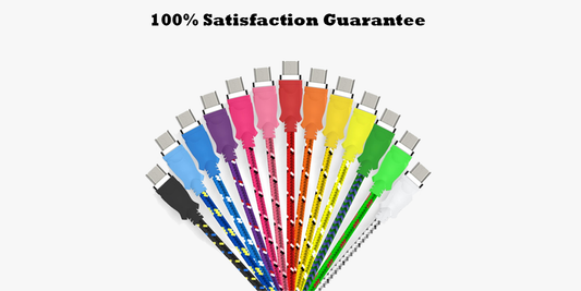 Norvo | Ekstra lang fiberflettet ladekabel USB - Ekstra lang (10 fot) - Best for reise, i bilen og hjemme