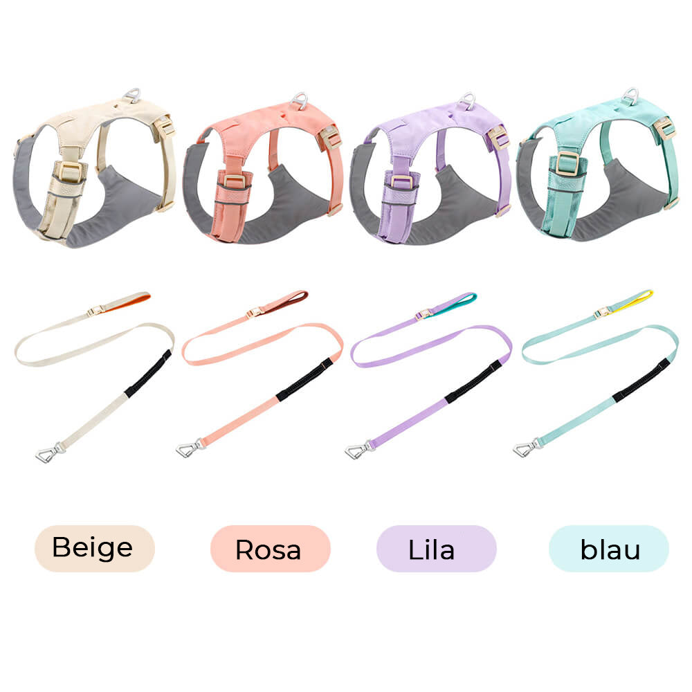 AquaCool - Anti-Pull Hundesele med Multifunksjonelt Båndskål