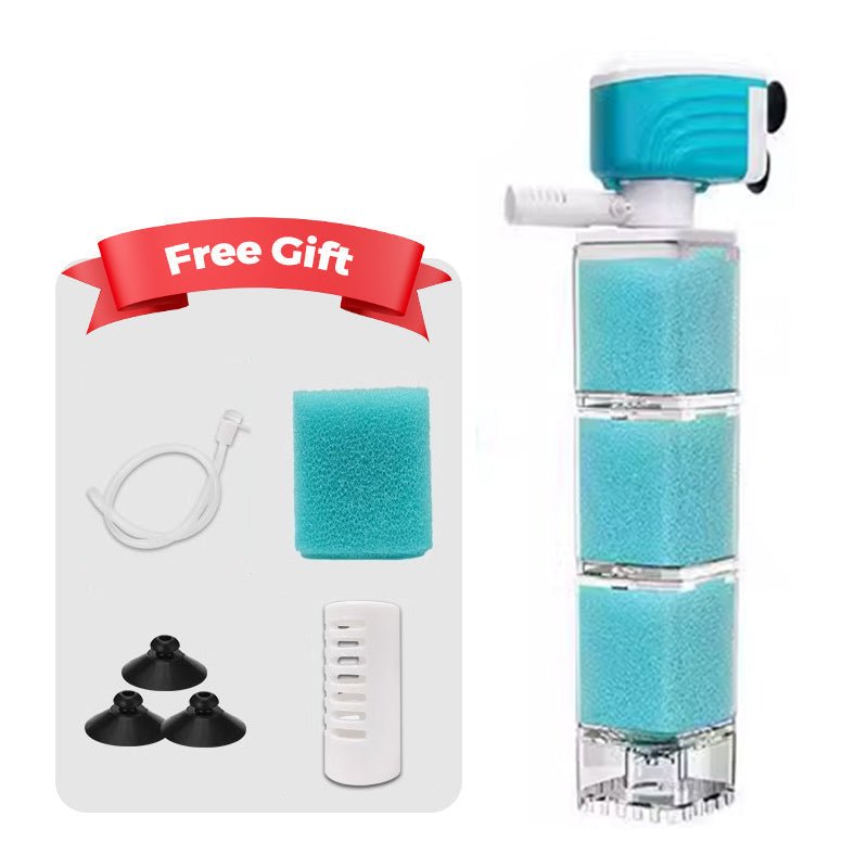 Norvo | AQUAFLOW 5-IN-1 – Krystallklart vann & Automatisk rengjøring for akvarier