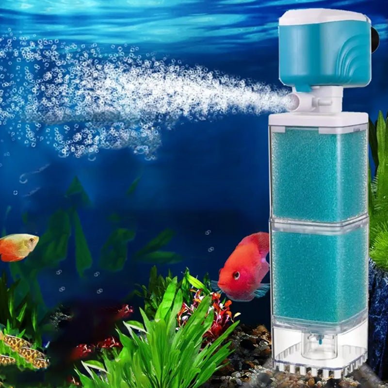Norvo | AQUAFLOW 5-IN-1 – Krystallklart vann & Automatisk rengjøring for akvarier