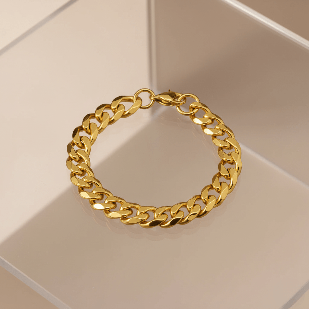 Norvo | Armert KJEDE ARMREIM – Justerbar Rustfritt Stål Punk-Inspirert Eleganse