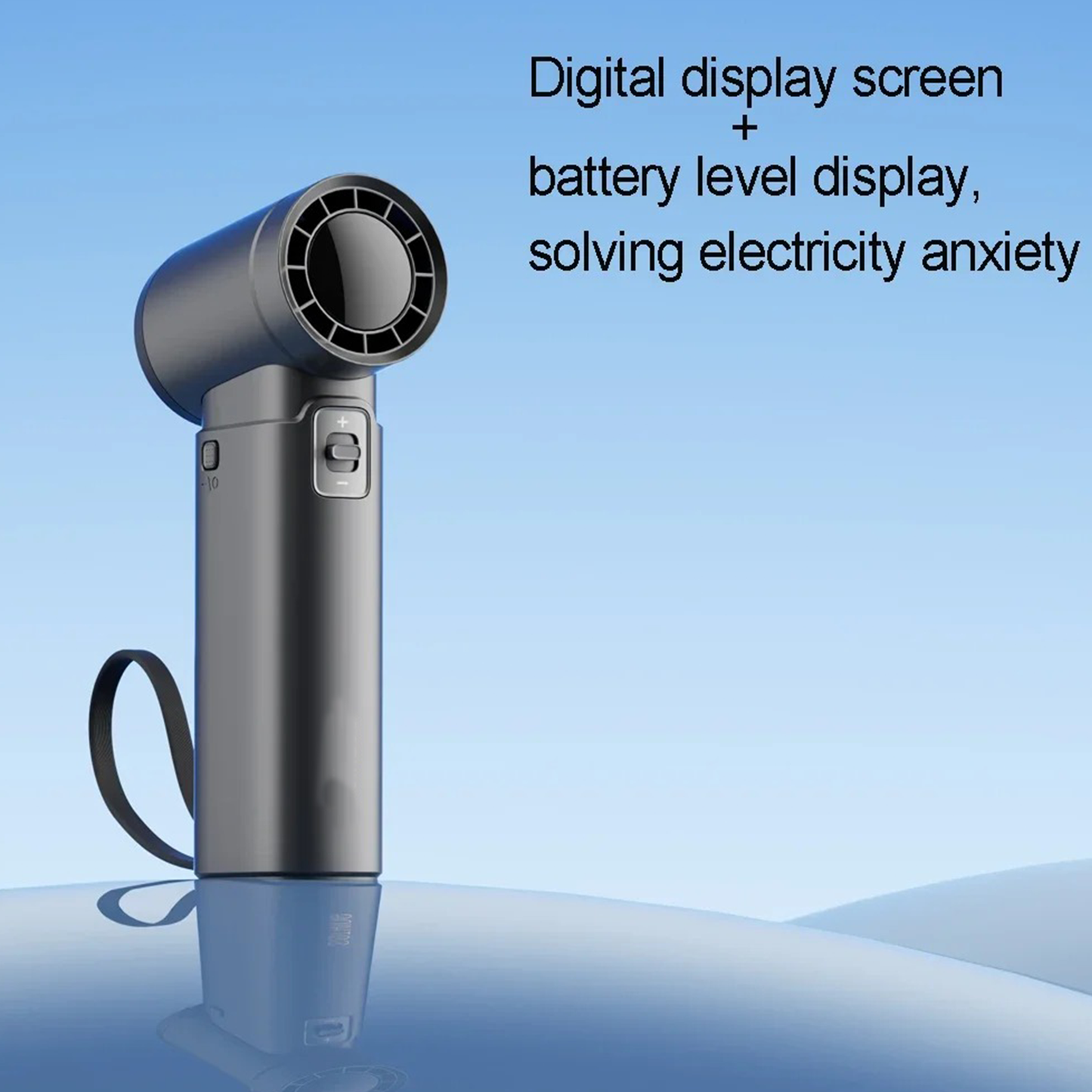 Norvo | Bærbar Håndholdt Vifte med Power Bank - Høyhastighets Kjøling med 18W Hurtiglading for Utendørsbruk