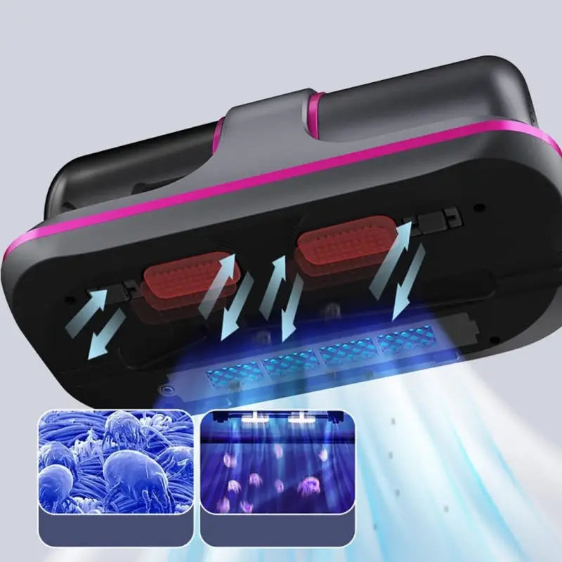 Norvo | Trådløs Håndstøvsuger - Anti-Støvmidd - UV og Vibrasjon