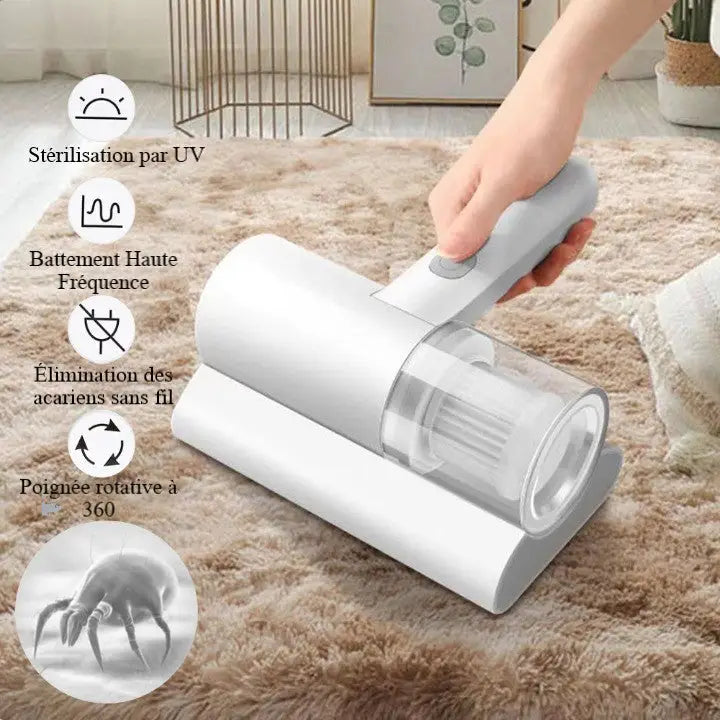 Norvo | Trådløs Håndstøvsuger - Anti-Støvmidd - UV og Vibrasjon