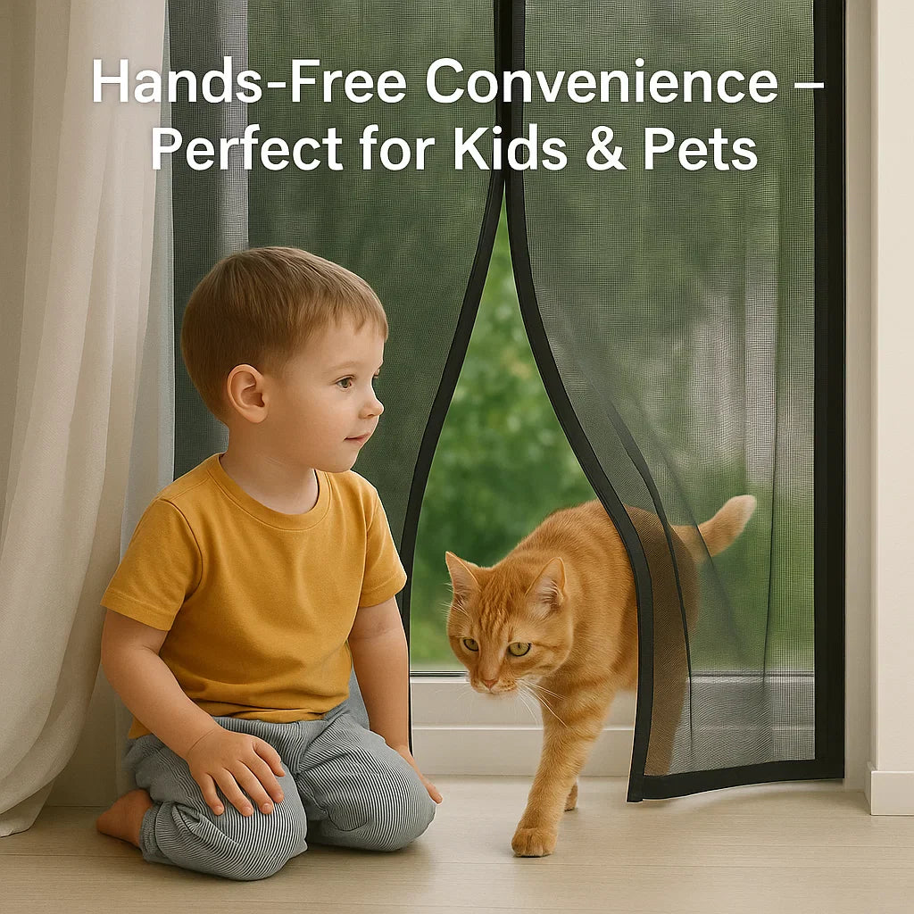 Norvo | Magnetisk Myggnett for Vinduer - Usynlig Mesh Insekt Skjerm for Hjemmebeskyttelse & Insektforebygging