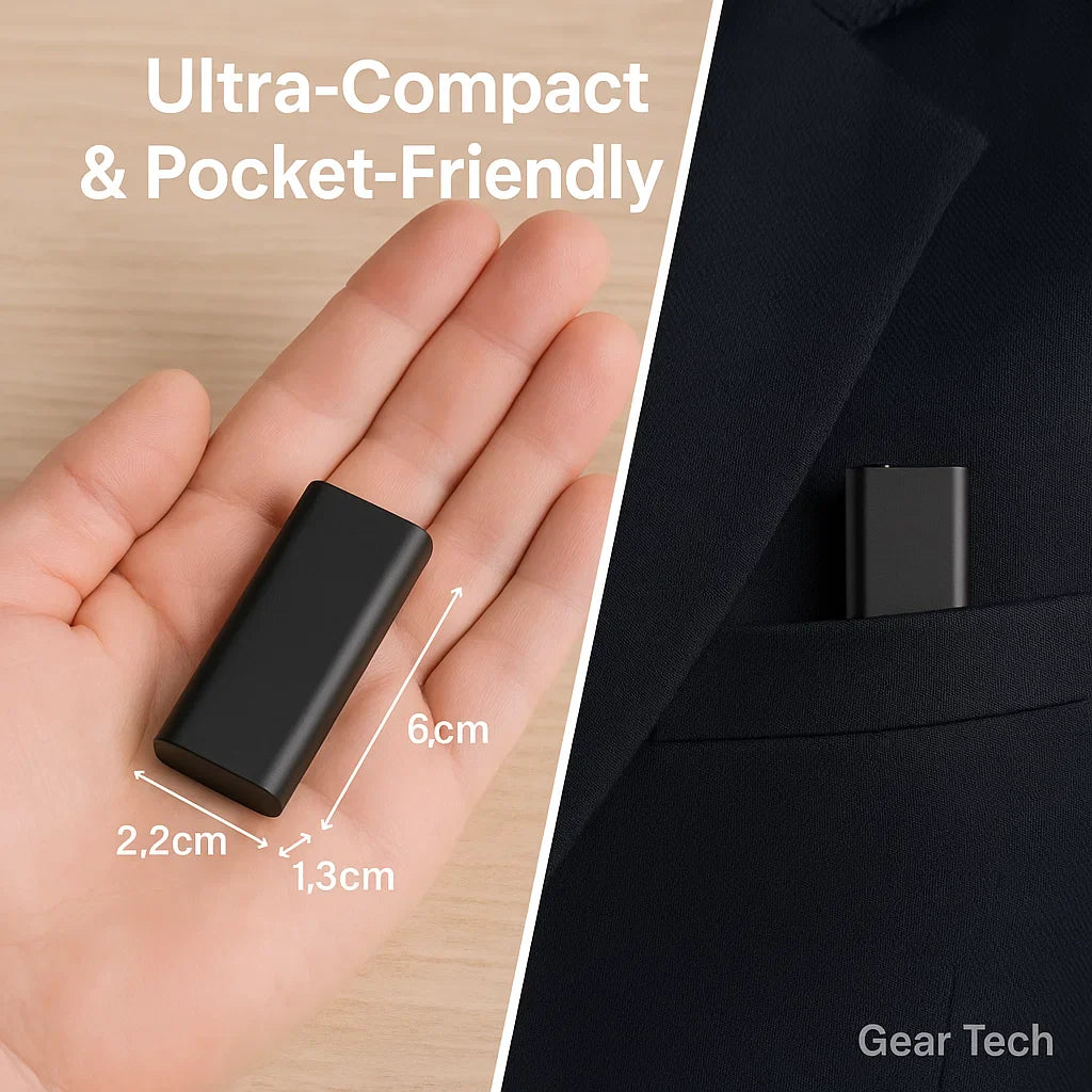 Norvo | Miniatyr Stemmespiller – Liten, Diskret, og Kraftig Lydopptak | Perfekt for Stealth Opptak og Stemmesensor