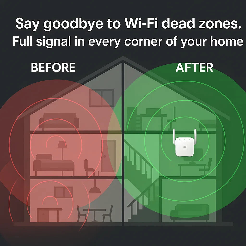Norvo | UltraXtend 5G WiFi Booster UK – Beste Dual-Band WiFi Forsterker for Hjem & Hage Signal Dekning