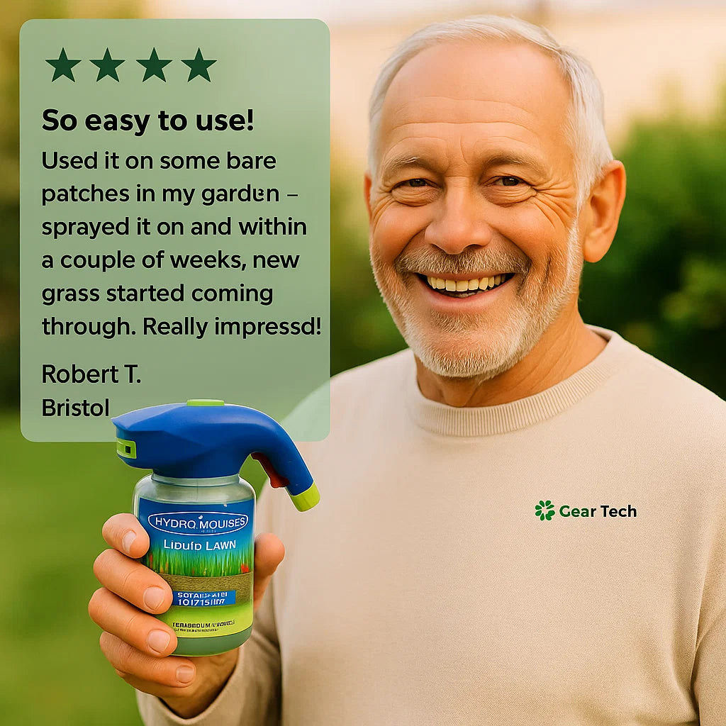 Norvo | Liquid Lawn Hydro Mousse Spray On Grass Seed | Enkel påføring for flekkete plener og områder med høy trafikk