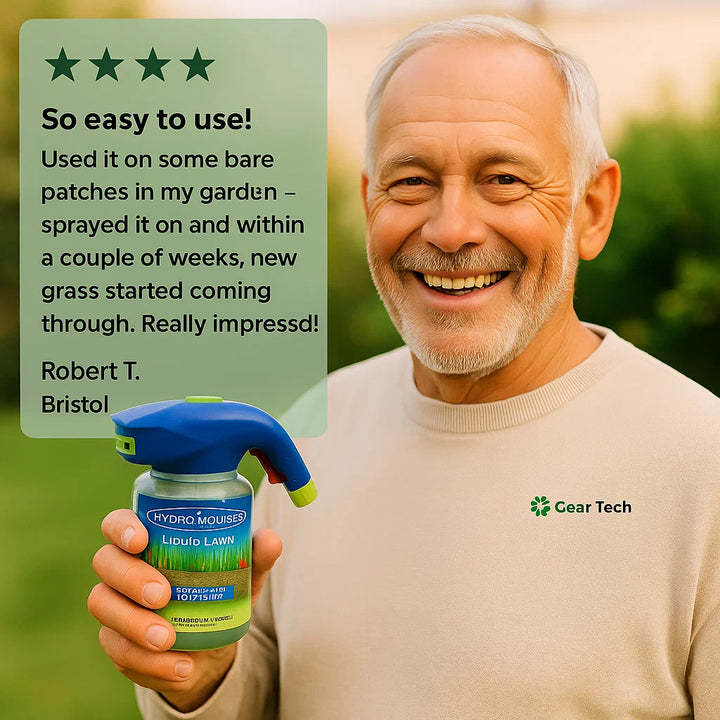 Norvo | Liquid Lawn Hydro Mousse Spray On Grass Seed | Enkel påføring for flekkete plener og områder med høy trafikk