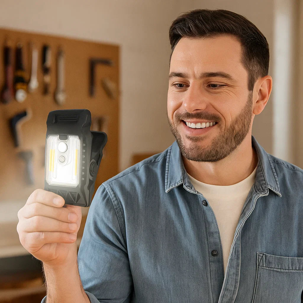 Norvo | Praktisk clip solcellelampe med bevegelsessensor