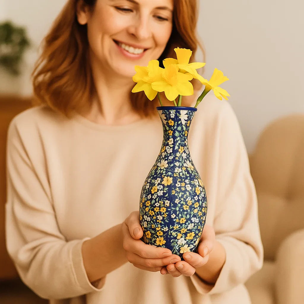 Norvo | Noble 3D Puzzle Vase - Brukbar for ekte blomster