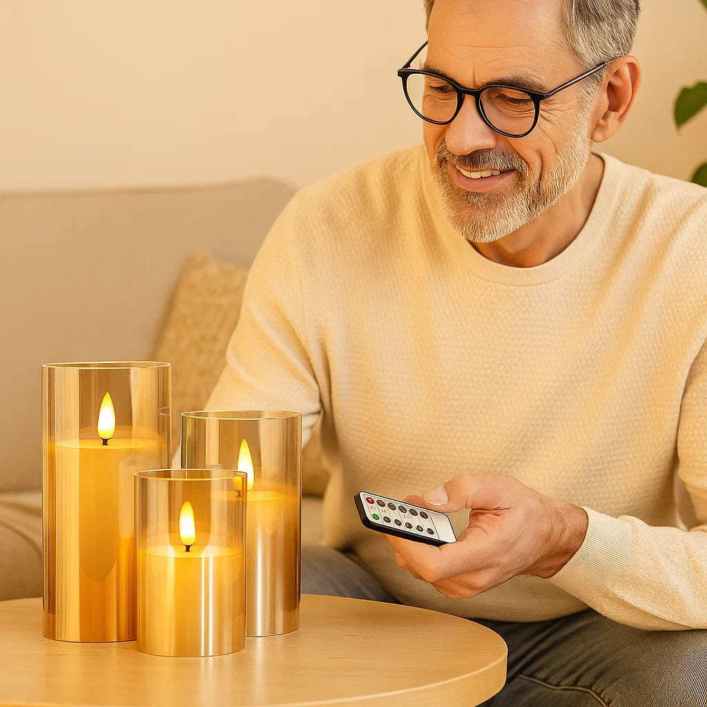 Norvo | Flammesløse LED-lamper med fjernkontroll