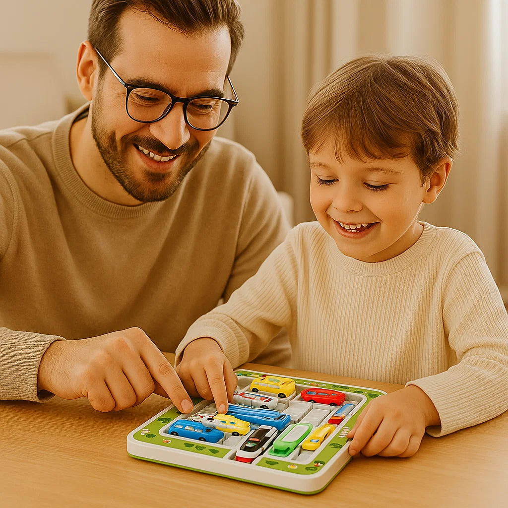 Norvo | Logisk Tenking - Bilparkering Puslespill Leketøy for Barn