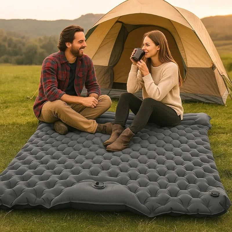 Norvo | Ultralett selvoppblåsende dobbel campingmatte