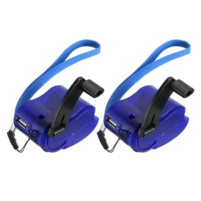 Norvo | Portable håndsveiv nød-lader med USB & LED