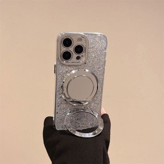 Norvo | Sølv Glitter Speil MagSafe