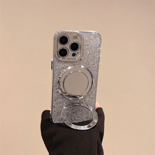 Norvo | Sølv Glitter Speil MagSafe