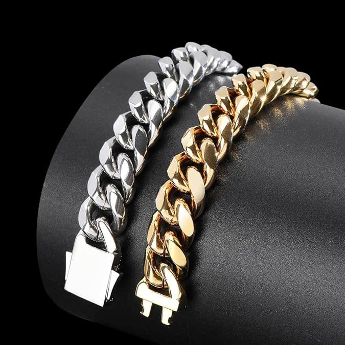 Norvo | AURELIUS – 18K Gullbelagt Cuban Link Armbånd for Menn