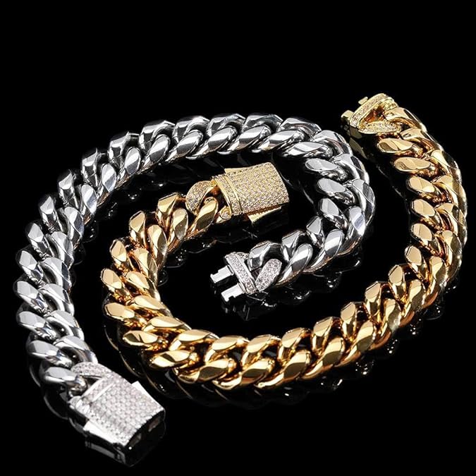 Norvo | AURELIUS – 18K Gullbelagt Cuban Link Armbånd for Menn