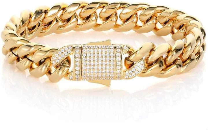 Norvo | AURELIUS – 18K Gullbelagt Cuban Link Armbånd for Menn
