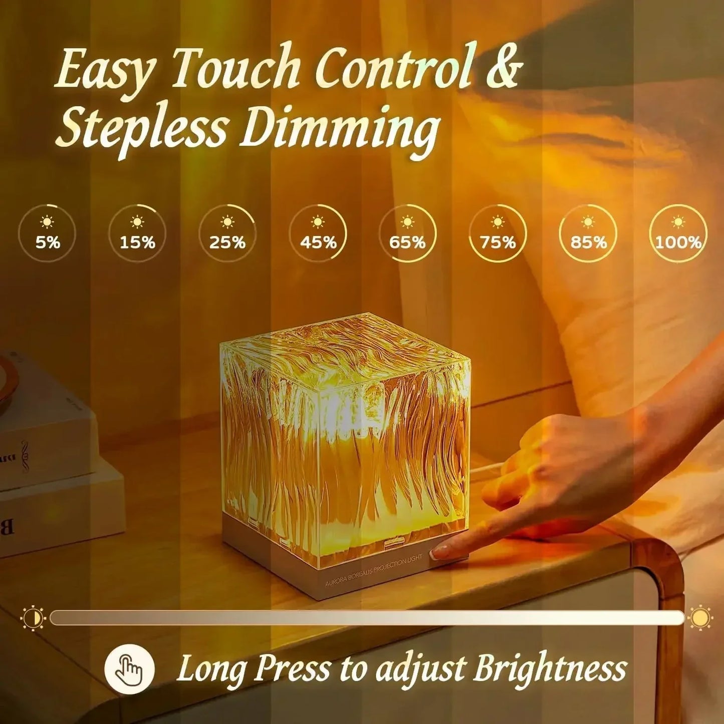 Norvo | Aurora Vannt bølge prosjektor nattlys