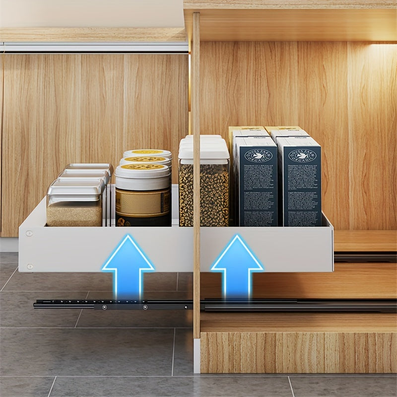 Norvo | Lina Utdragbar Kjøkkenskap Organisator – Plassbesparende Skuffe Lagerhyller