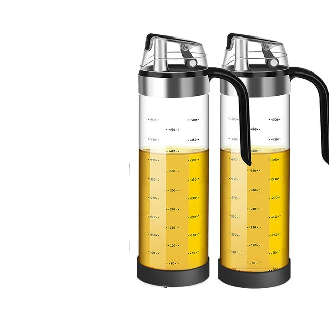 Auto Flip Krydderskrin Automatisk Lok og Tett Glass Krydderskanna | Norvo