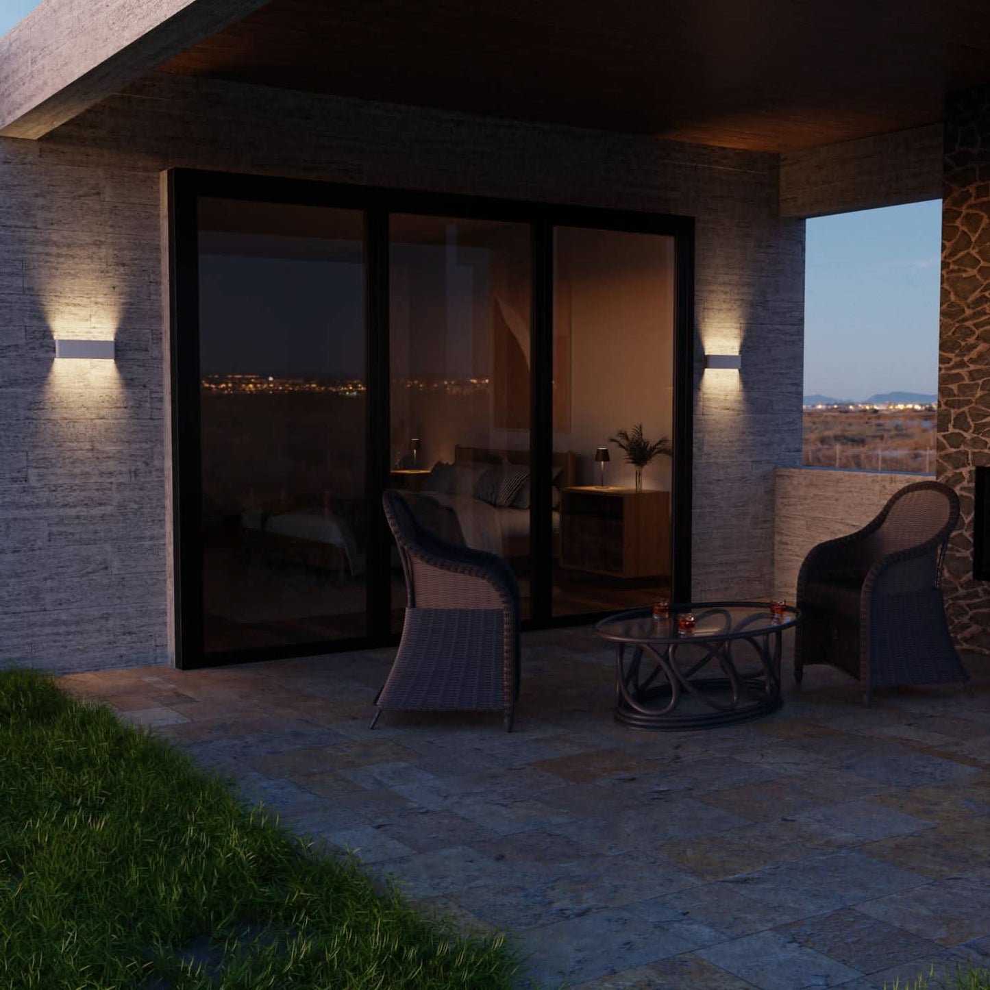 Norvo | Utendørs LED Vegglampe Moderne Rektangel