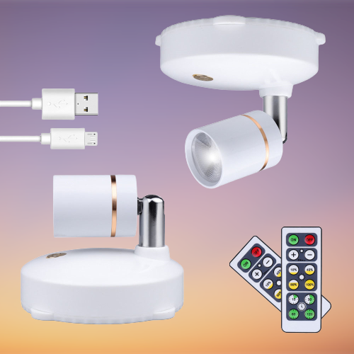 Norvo | Smart LED Fjernkontroll Oppladbart Spotlys