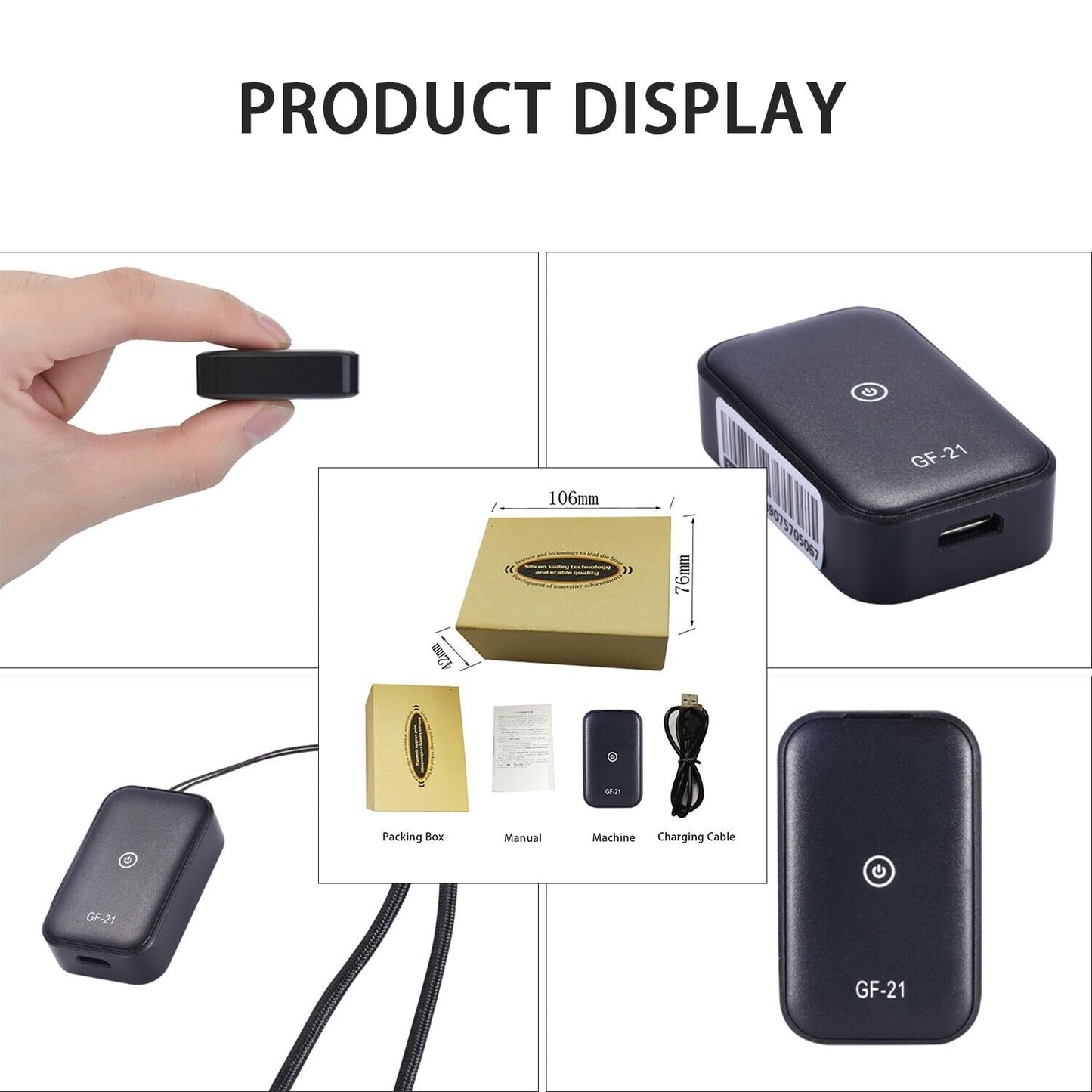 Norvo | Magnetisk bil kjøretøy ekstra signal GSM GPRS tracker locator sanntid