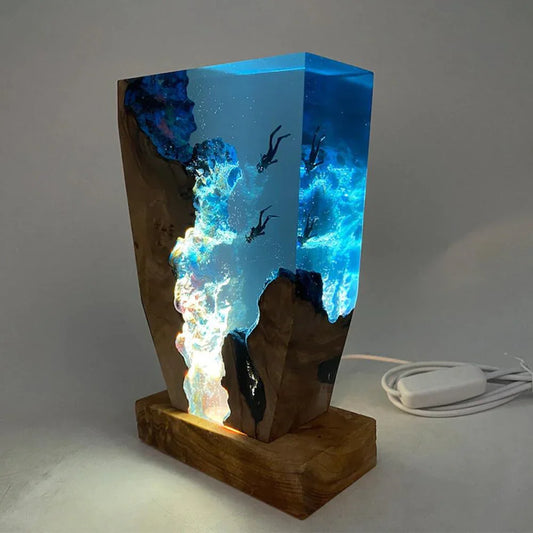 Norvo | Wave LED-lampe laget av harpiks