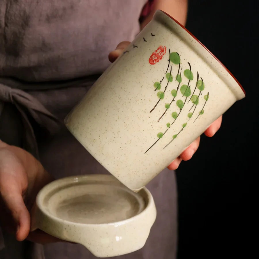 Norvo | Elegant keramisk spisepinne oppbevaringsholder for kjøkkenorganisering