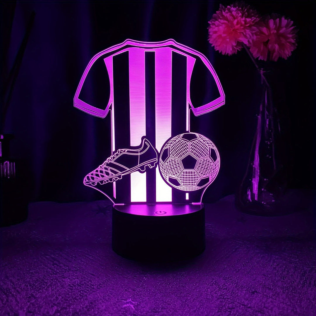 SportGlow Lampe - 3D LED Nattlys for Fotballfans Norvo