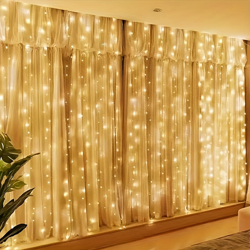 Norvo | Fairy Lights Curtain Varm Hvit LED USB Sett