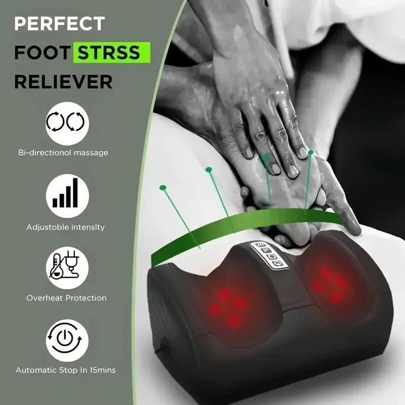 Norvo | Luksus Shiatsu fotmassager med varmefunksjon | 12 3D massasje baller & timer