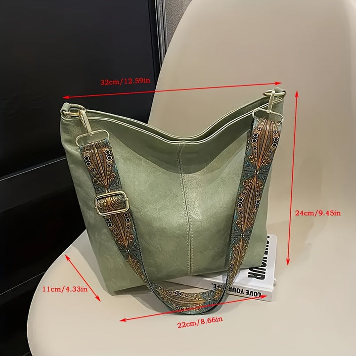 Norvo | CityPure PU Messengerbag – Hvit Urban Skulderveske med Glidelås