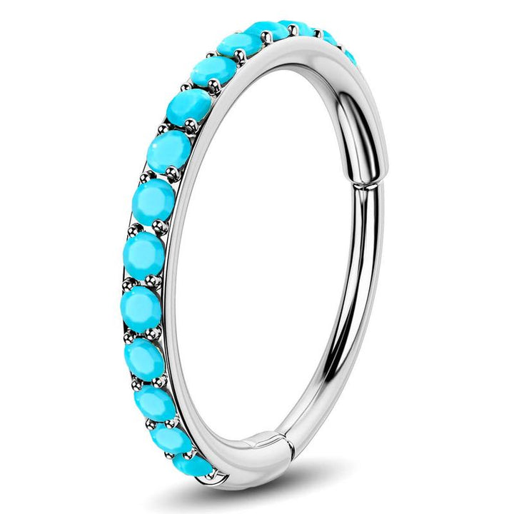Norvo | Turkis Accent Hengt Nese Ring