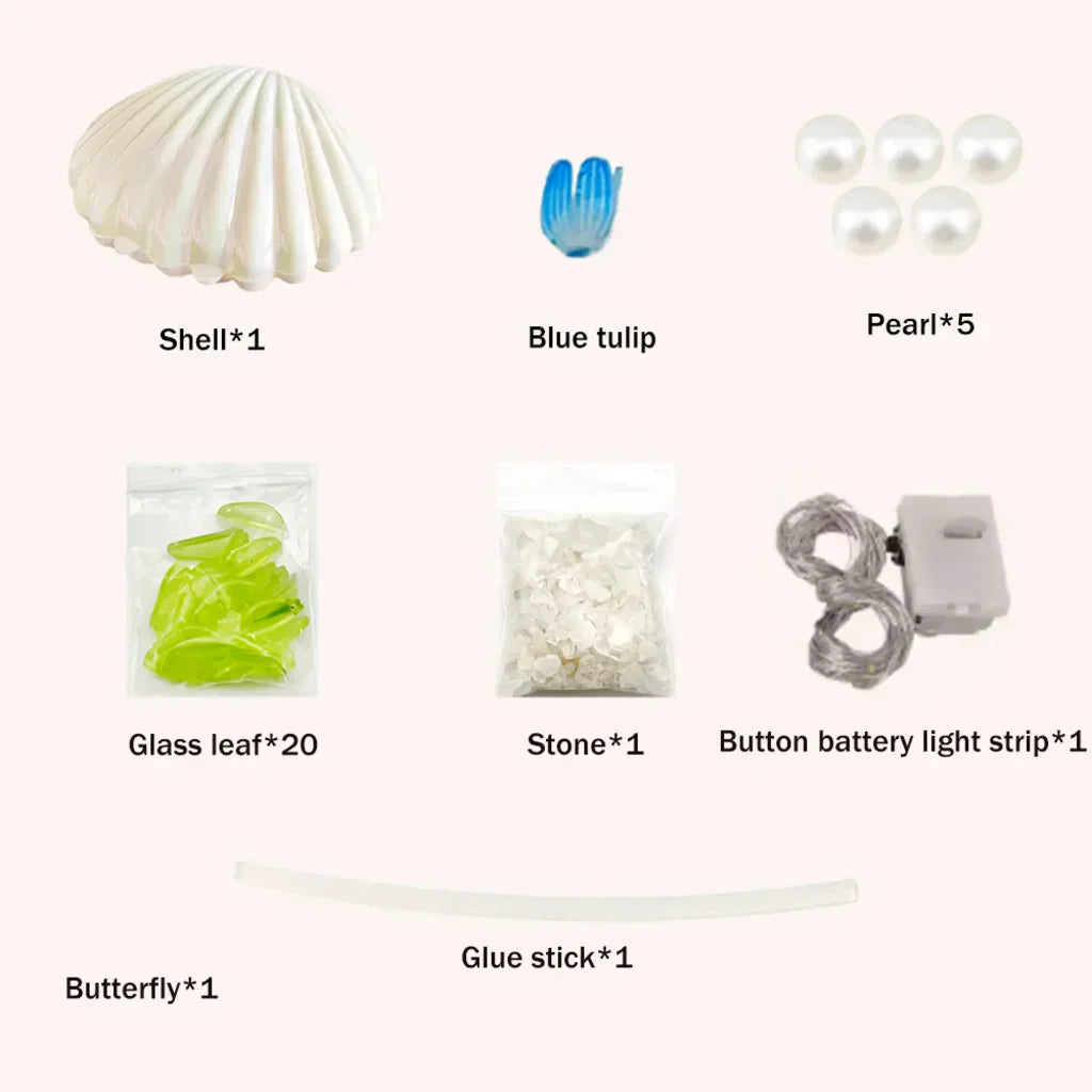 Norvo | Shell Tulip Nattlampe