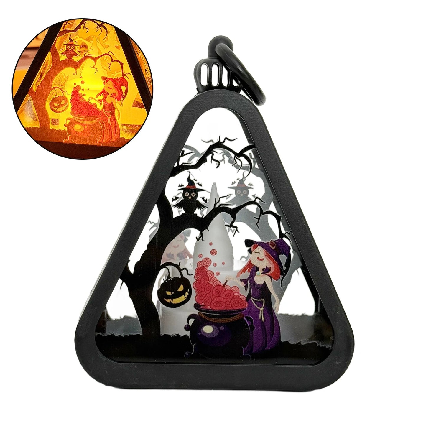 Norvo | Halloween Dekor Triangel Bordlampe
