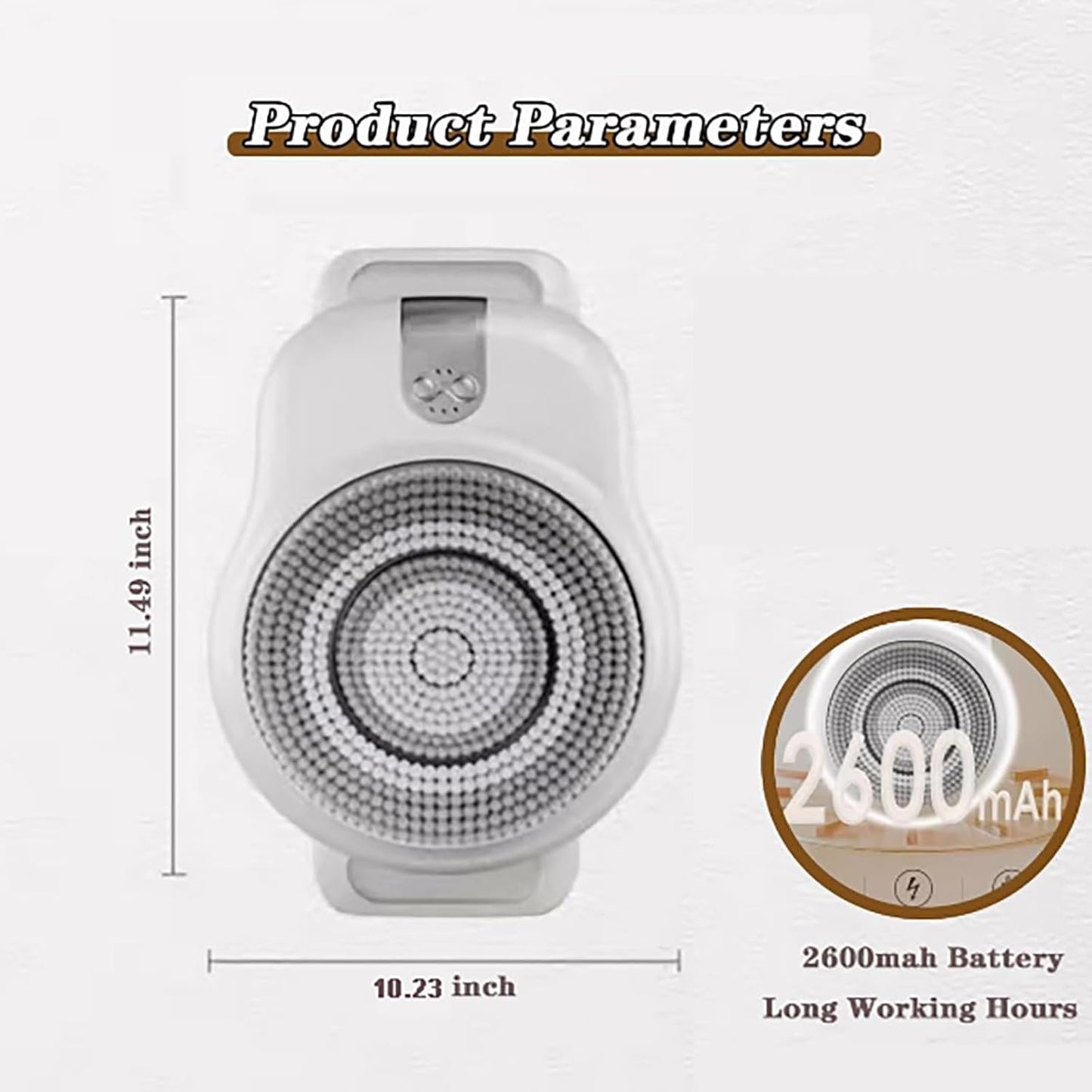 Norvo | ScrubMaster Dusj Skrubber | Veggmontert elektrisk skrubber for grundig rengjøring og bekvemmelighet