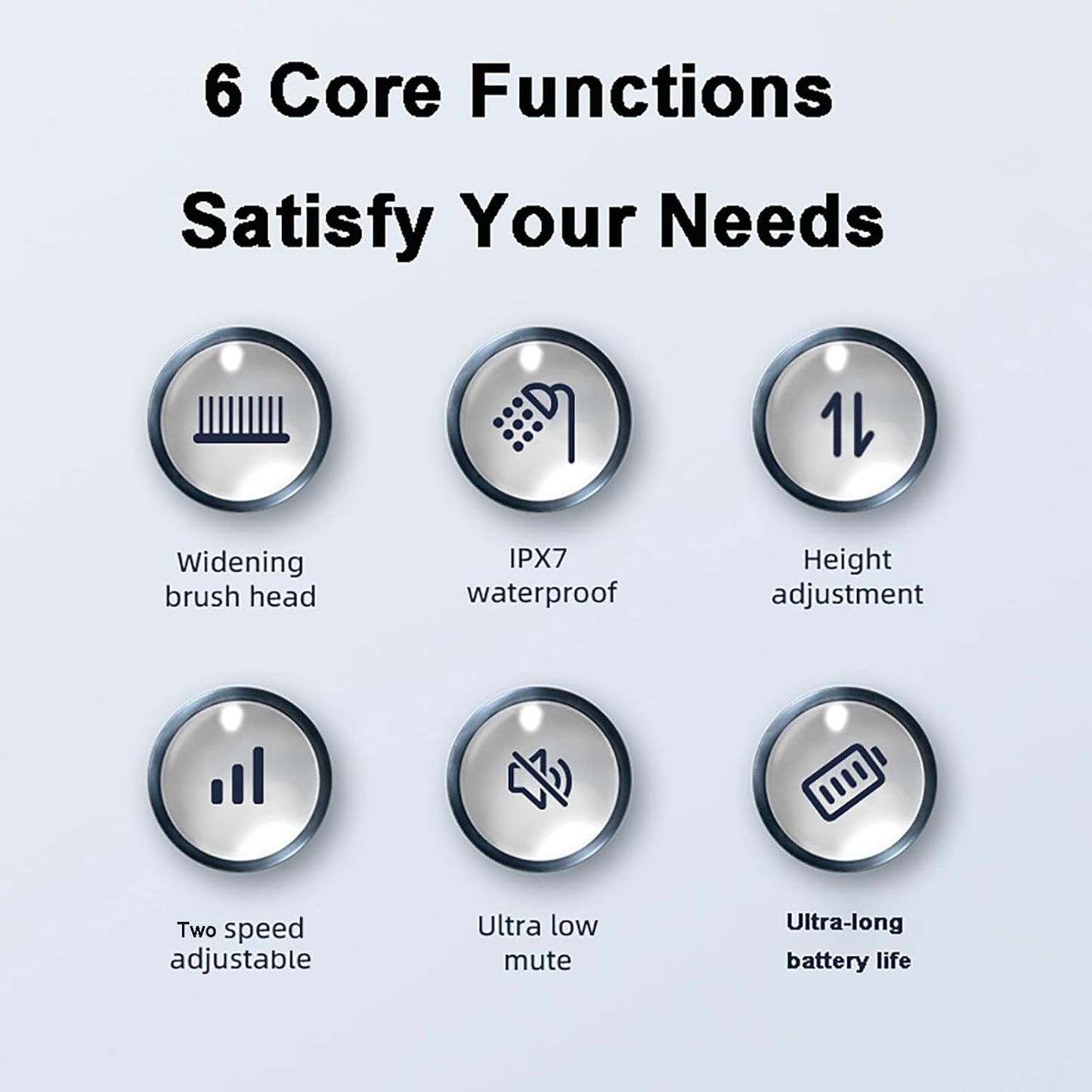 Norvo | ScrubMaster Dusj Skrubber | Veggmontert elektrisk skrubber for grundig rengjøring og bekvemmelighet