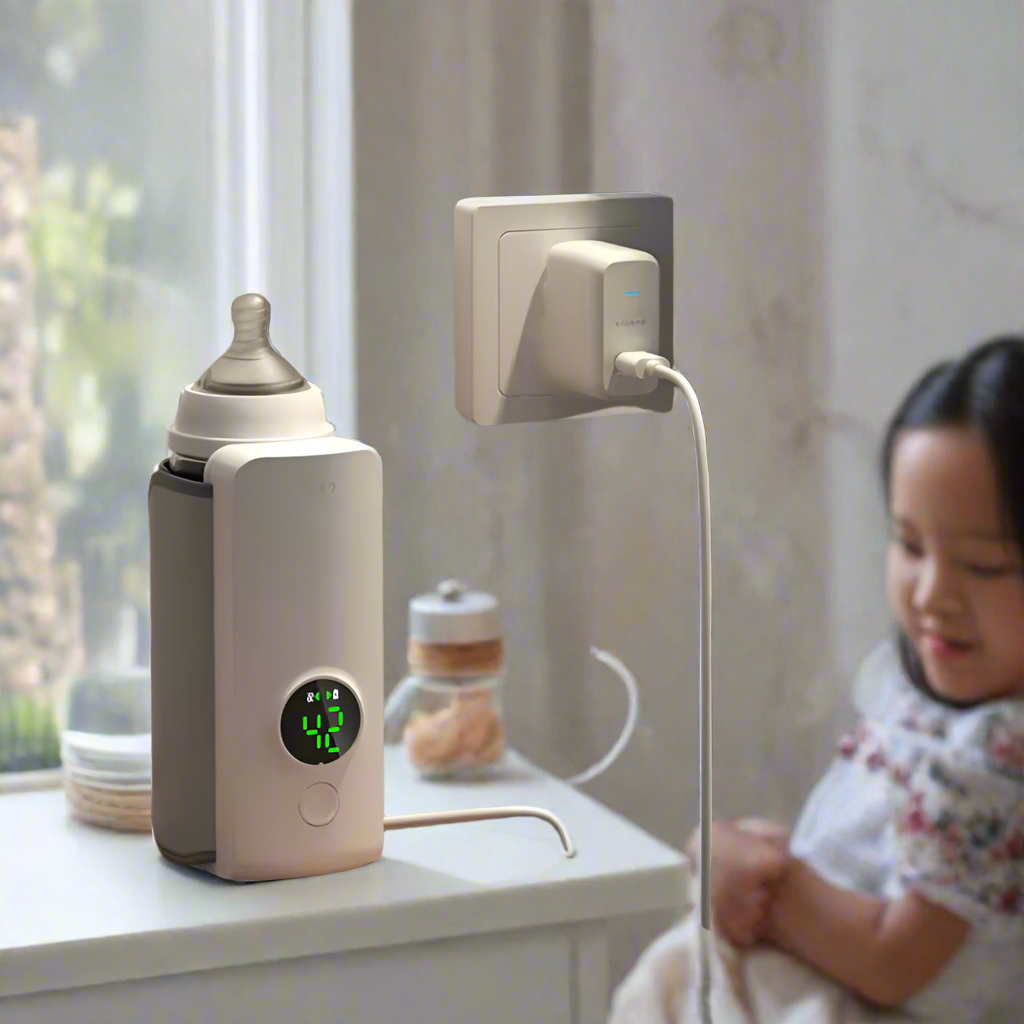 Norvo | Oppladbar Bærbar Reiseflaskevarmer Svart Nov