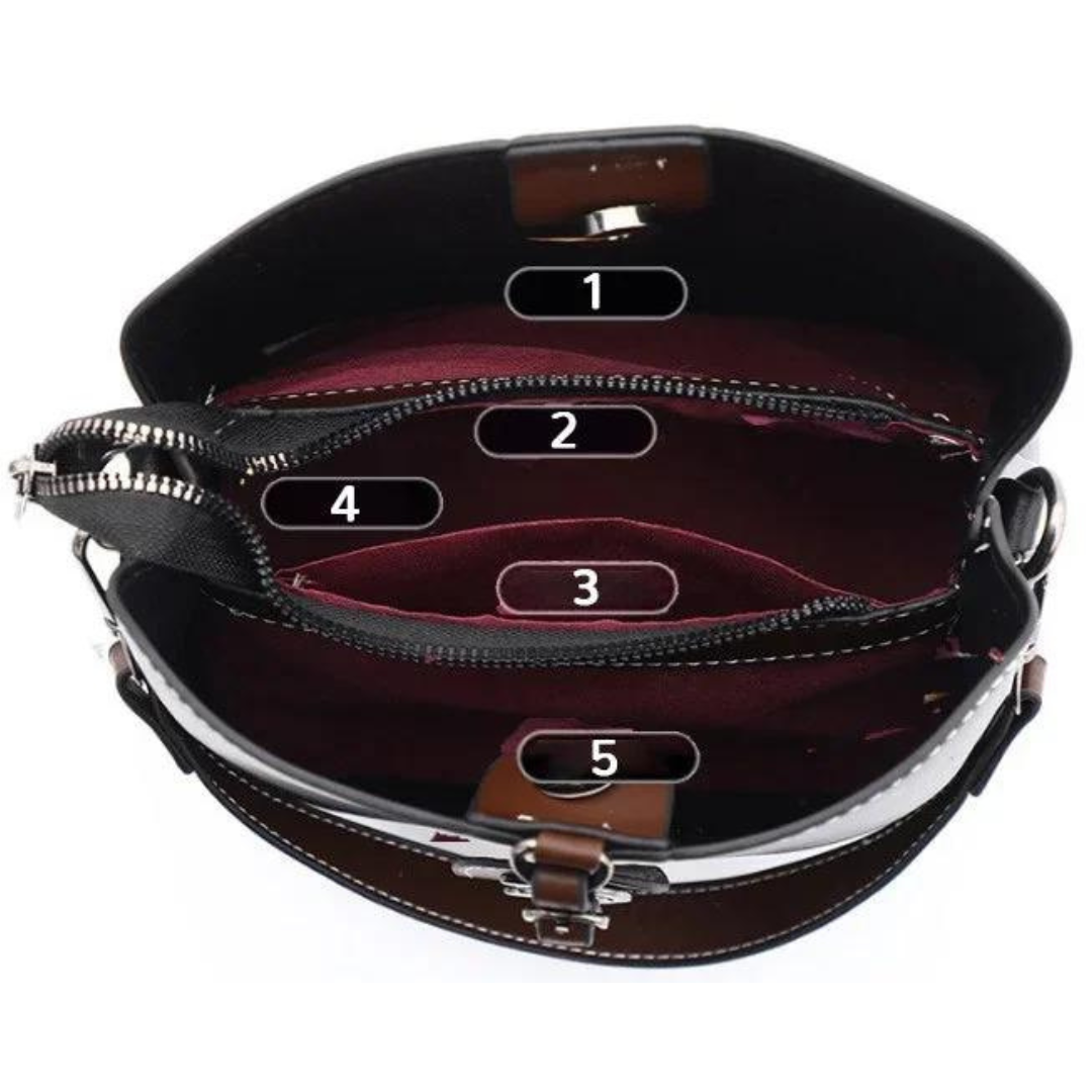 Norvo | Skulderveske: Ekte lær Niche Kvinners Crossbody-veske