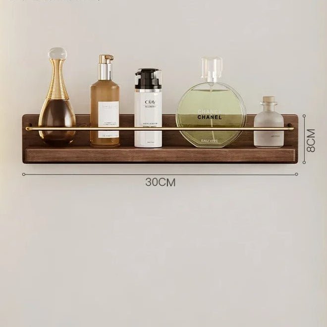 Norvo | BAMBOORA – Bambus Vegghengt Kleshenger med Hylle for Smart Oppbevaring