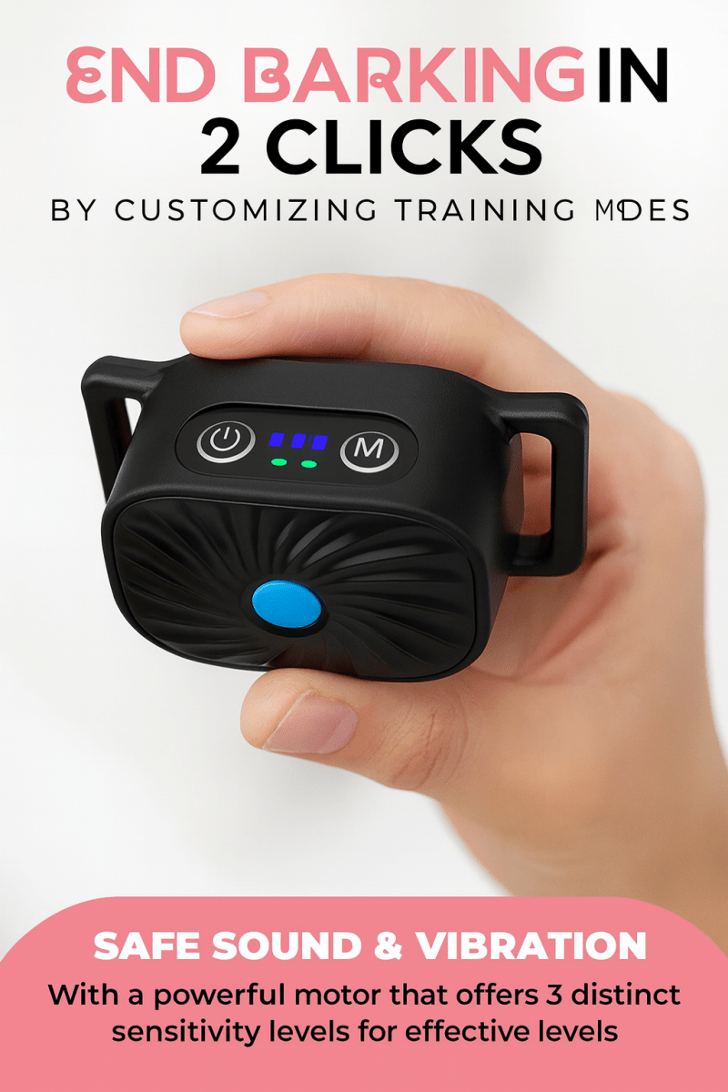 Norvo | BarkLess Nano – Mild anti-barking krage for valper og små hunder