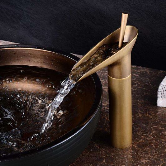 Norvo | Waterfall Antique Kran Badvask Kran Messing Vaskeblandere