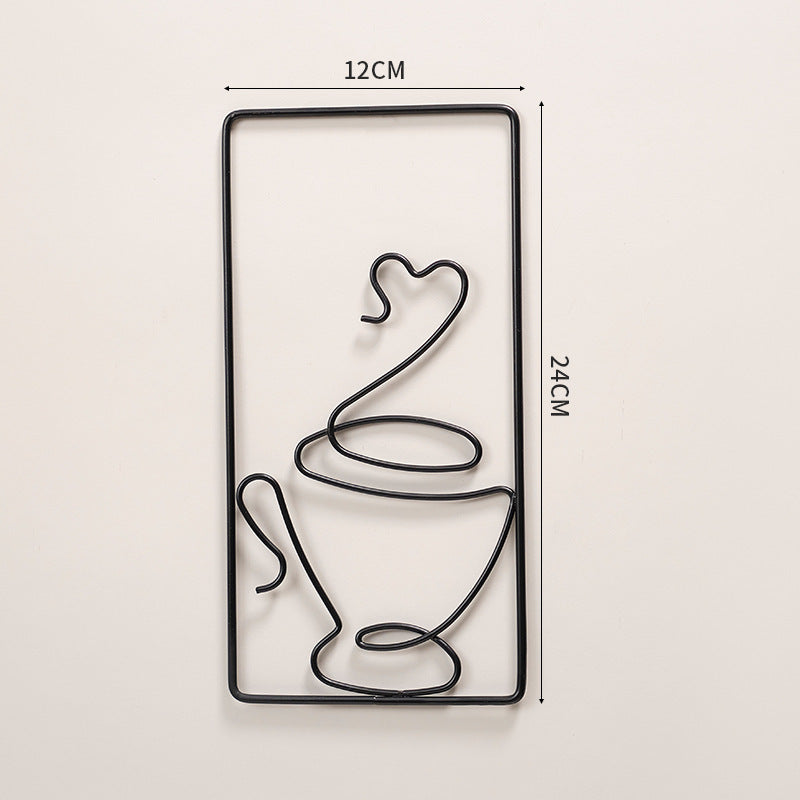 Norvo | Moderne Abstrakt Katt Metall Veggdekorasjon for Stilfull Hjemmedekor