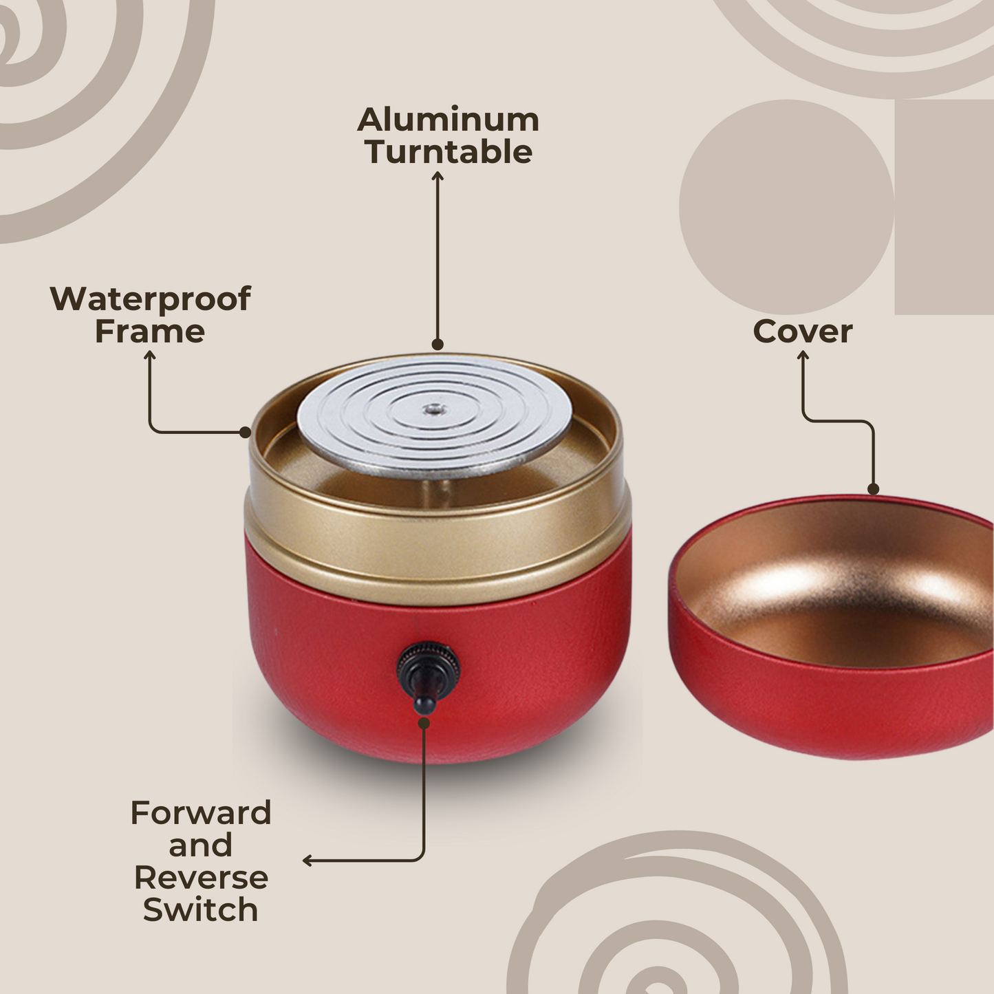 Norvo | Fire Forge Mini Potterimaskin — Kreativ Frihet og Avslappede Mesterverk Rett Hjemme