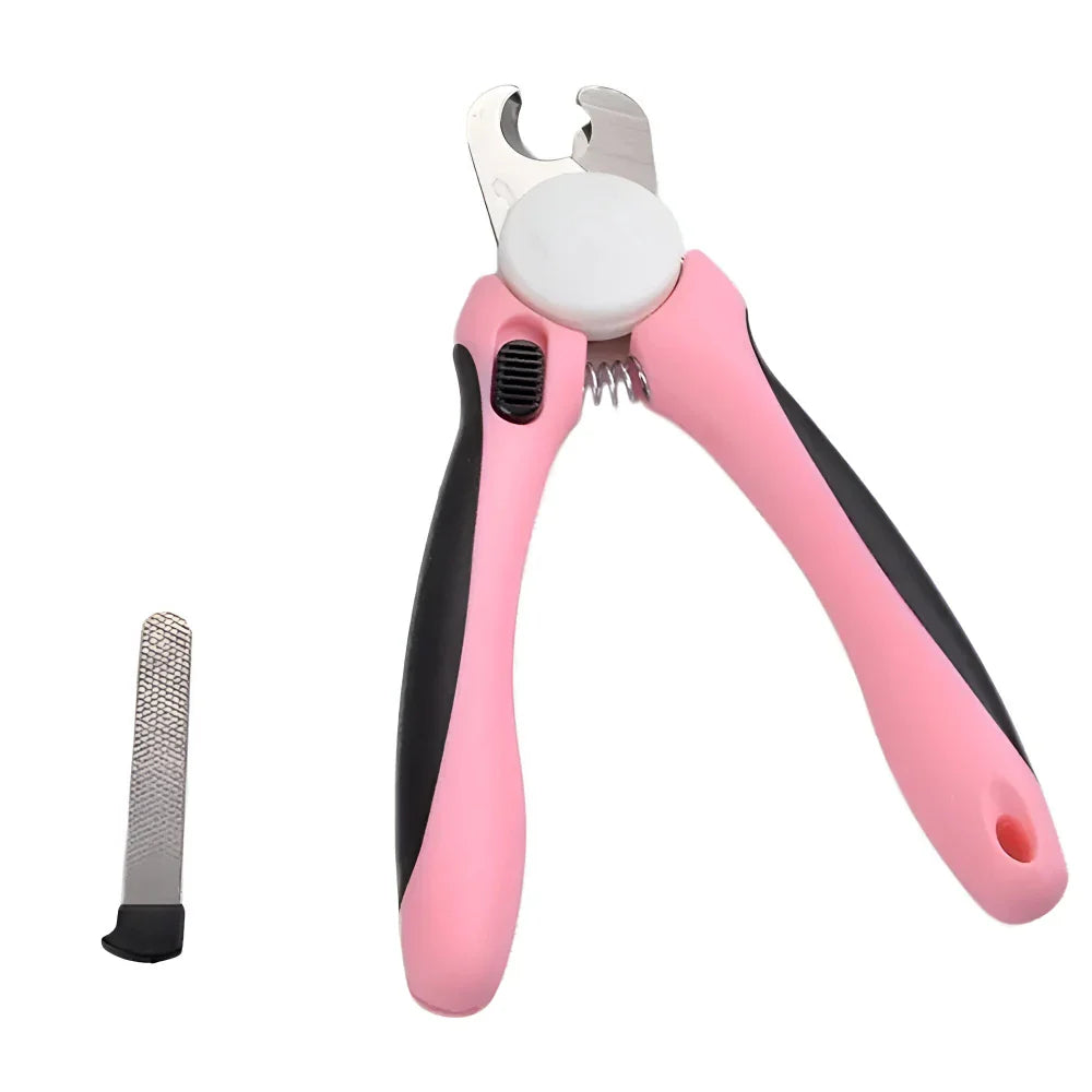 Norvo | Rustfritt Stål Kjæledyr Negl Klippere med Sikkerhetsbeskyttelse og Gratis Neglefil - Perfekt for Middels og Store Hunder